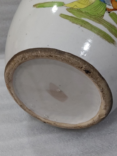 古玩陶瓷粉彩教子圖人物紋冬瓜罐拍賣,當前價格1288元