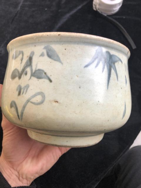 古玩陶瓷優品 清早期康熙青花文房水盂筆洗水呈拍賣,當前價格12000元