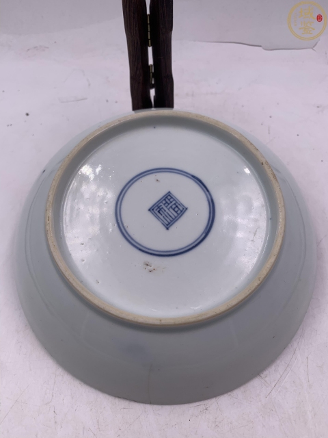 古玩陶瓷康熙青花嬰戲盤拍賣，當前價格3888元