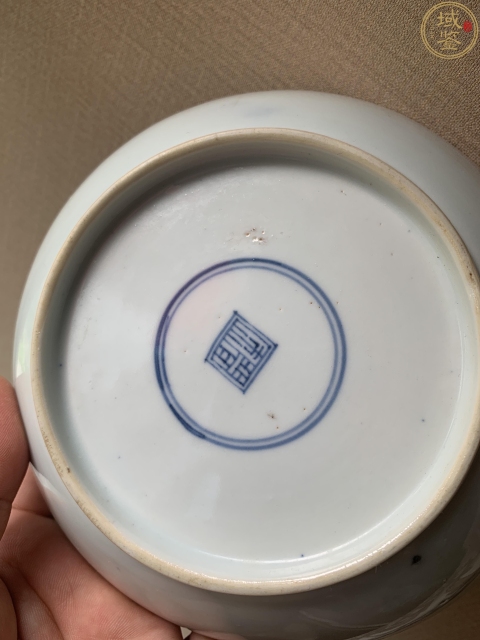 古玩陶瓷康熙青花嬰戲盤拍賣，當前價格3888元