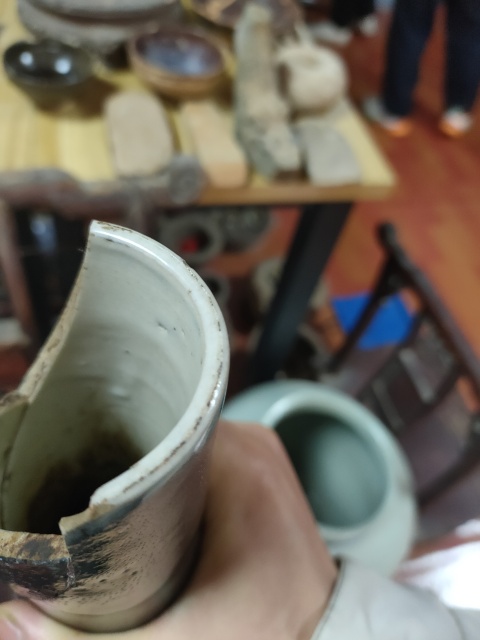 古玩陶瓷乾隆霽藍釉膽式瓶拍賣,當前價格6000元