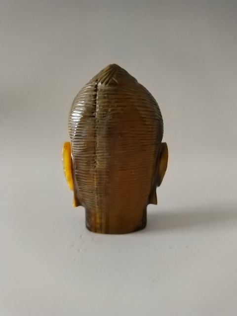 古玩雜項(佛教奇珍)天然貓眼石佛首拍賣,當前價格1998元