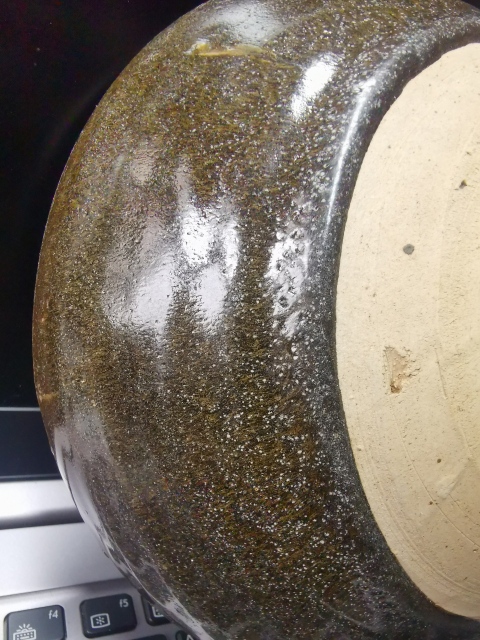 古玩陶瓷元代耀州窯醬釉大碗，一對。拍賣，當(dāng)前價格2666元