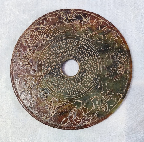 古玩雜項現代仿古代谷紋璧拍賣，當前價格888元