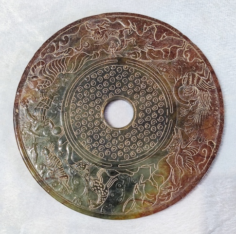 古玩雜項現代仿古代谷紋璧拍賣，當前價格888元