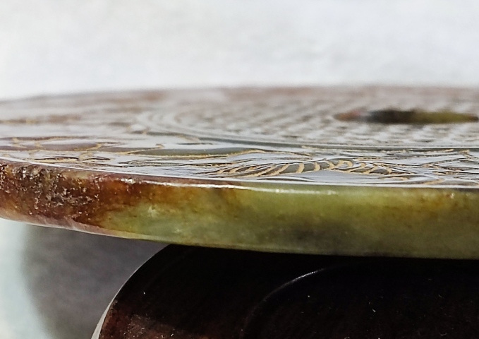 古玩雜項現代仿古代谷紋璧拍賣，當前價格888元