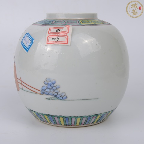 古玩陶瓷民國人物粉彩罐拍賣,當前價格1288元