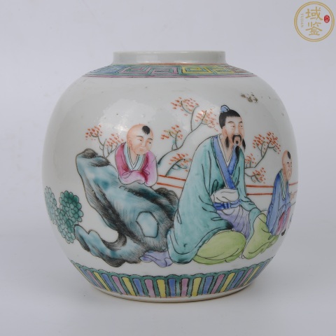 古玩陶瓷民國人物粉彩罐拍賣,當前價格1288元