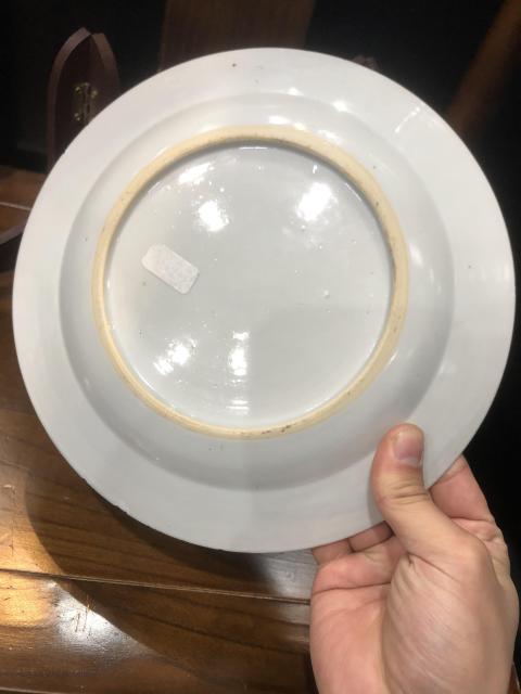 古玩陶瓷(新年放漏中)清-雍乾-冠上加冠-青花賞盤一對拍賣,當前價格2007元