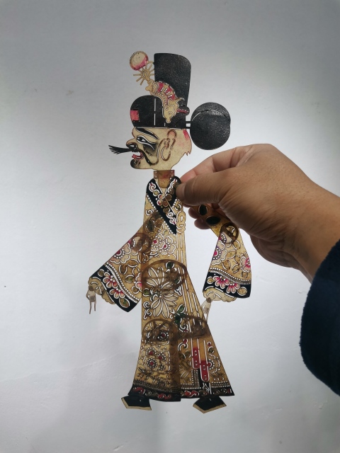 古玩雜項晚清民國皮影一組三只拍賣,當前價格888元