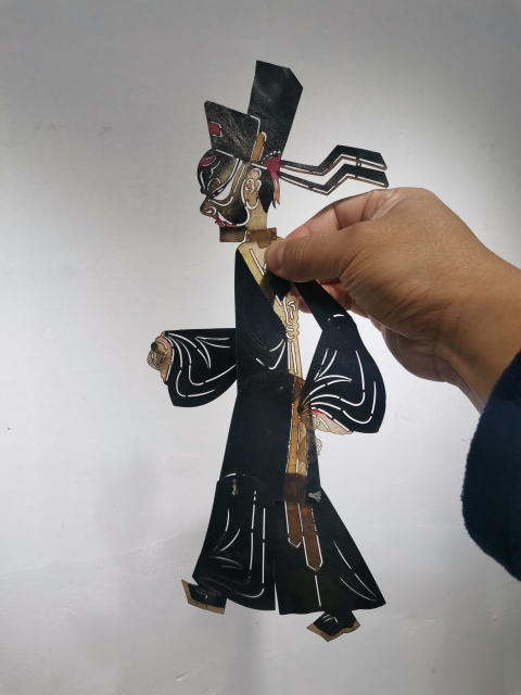 古玩雜項晚清民國皮影一組三只拍賣,當前價格888元
