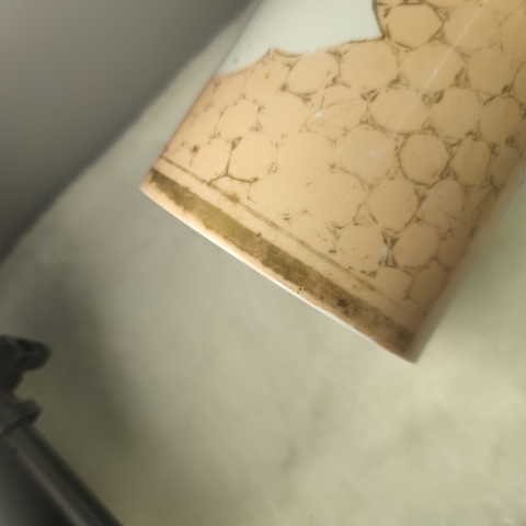 古玩陶瓷民國·錦地開窗粉彩花卉紋帽筒拍賣，當前價格388元