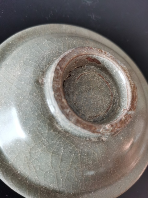 古玩陶瓷元代?龍泉窯青釉折沿洗拍賣,當前價格2400元
