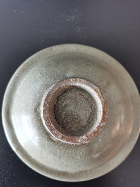 古玩陶瓷元代?龍泉窯青釉折沿洗拍賣,當前價格2400元