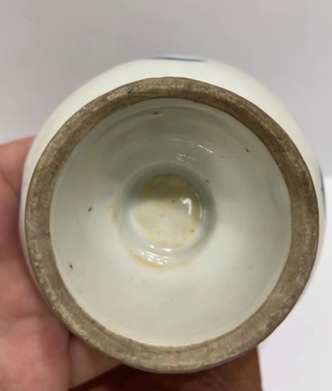 古玩陶瓷晚清青花高足格盤(細路）拍賣，當前價格1500元