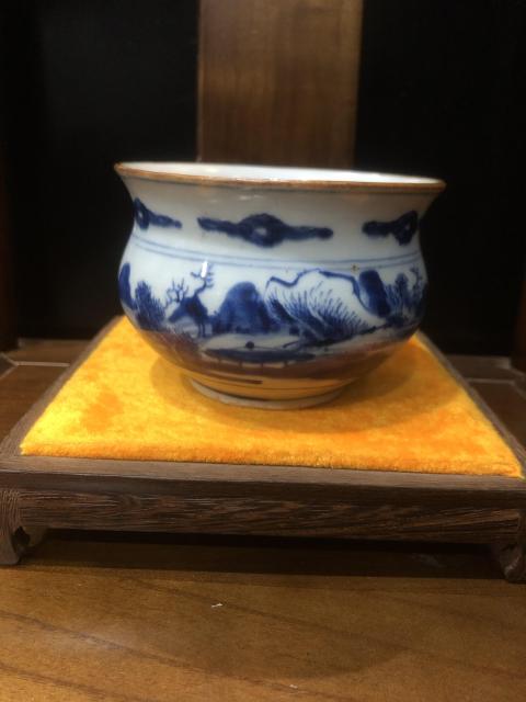 古玩陶瓷(新年放漏中)清-康熙-山水風景人物-琴爐拍賣,當前價格6880元