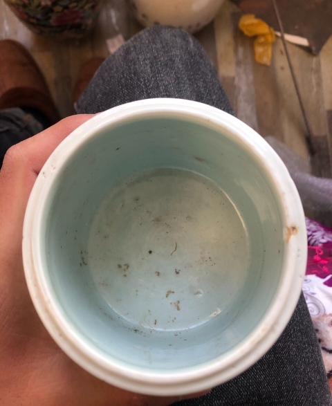 古玩陶瓷乾隆時期青花山水人物紋琴爐拍賣,當前價格2800元