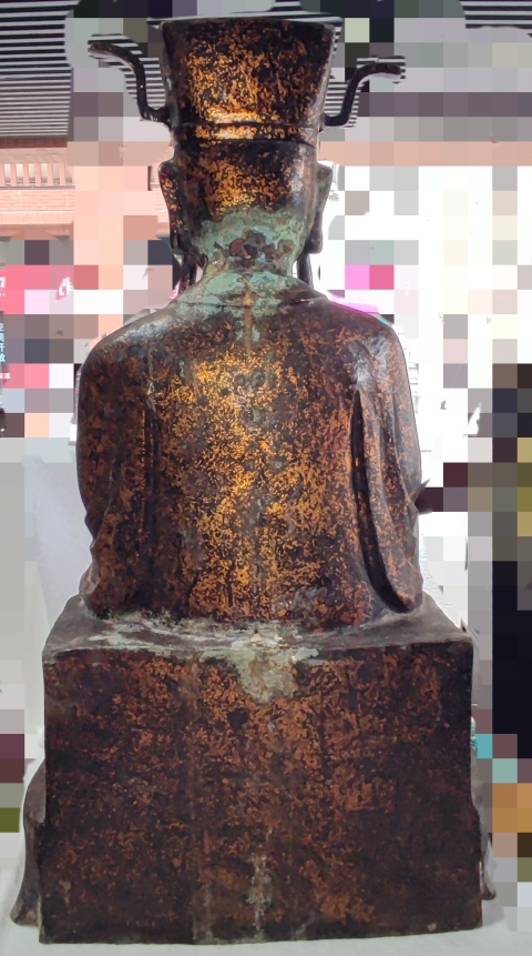 古玩雜項銅漆金財神像拍賣,當前價格12800元
