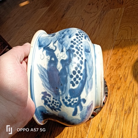 古玩陶瓷順治青花龍紋香爐拍賣，當前價格30000元