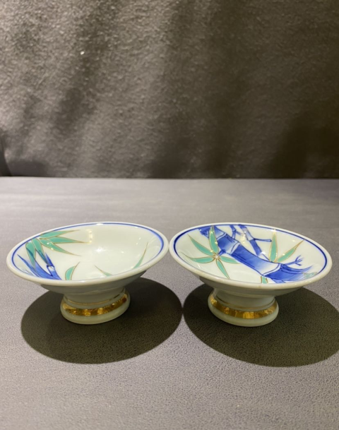 古玩陶瓷竹紋高足盤拍賣，當前價格260元