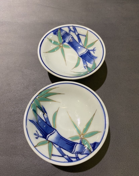 古玩陶瓷竹紋高足盤拍賣，當前價格260元