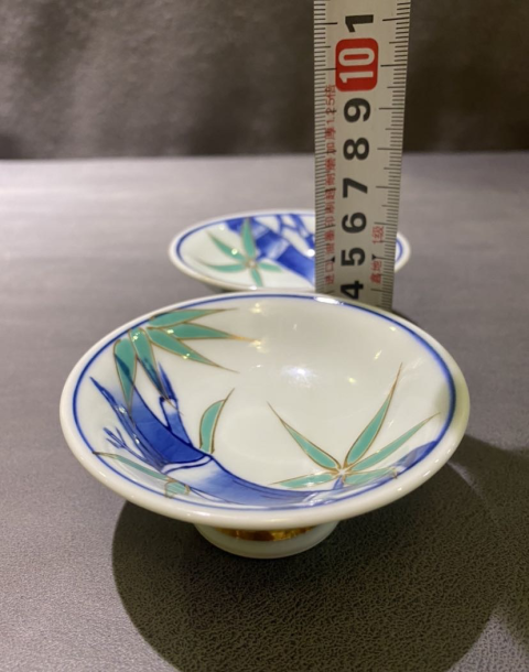 古玩陶瓷竹紋高足盤拍賣，當前價格260元