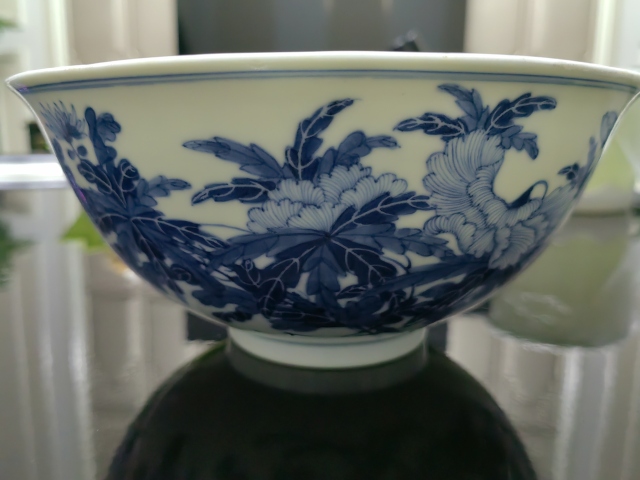 古玩陶瓷官窯-大清光緒年制 青花花卉紋大碗拍賣,當前價格28000元