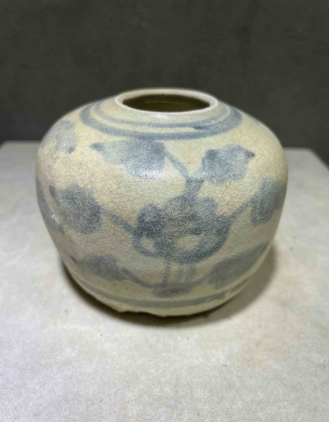 古玩陶瓷明早期青花水盂拍賣,當前價格688元