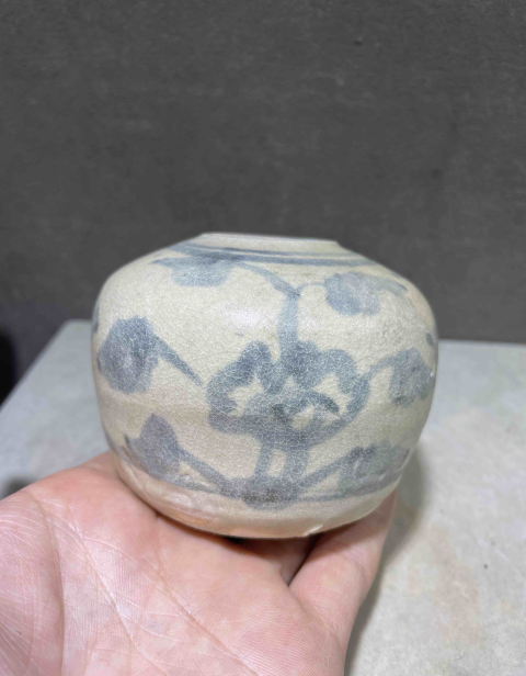 古玩陶瓷明早期青花水盂拍賣,當前價格688元