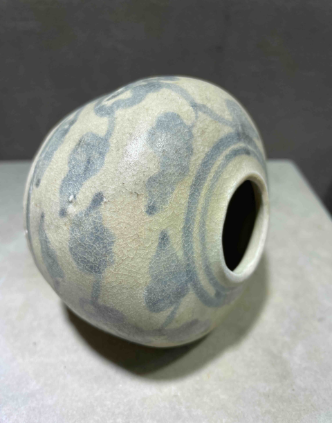 古玩陶瓷明早期青花水盂拍賣,當前價格688元
