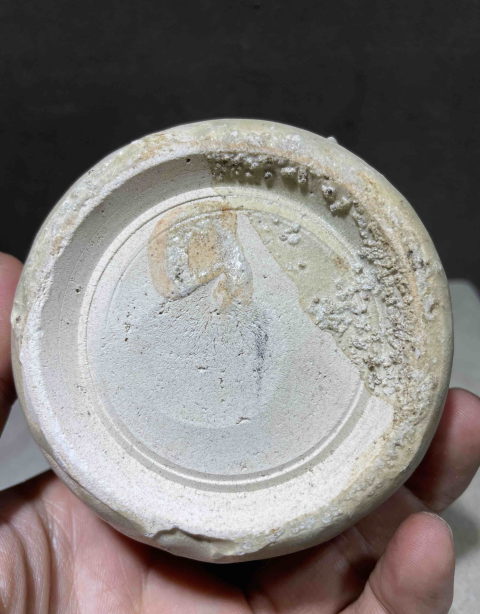 古玩陶瓷明早期青花水盂拍賣,當前價格688元