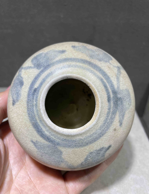 古玩陶瓷明早期青花水盂拍賣,當前價格688元