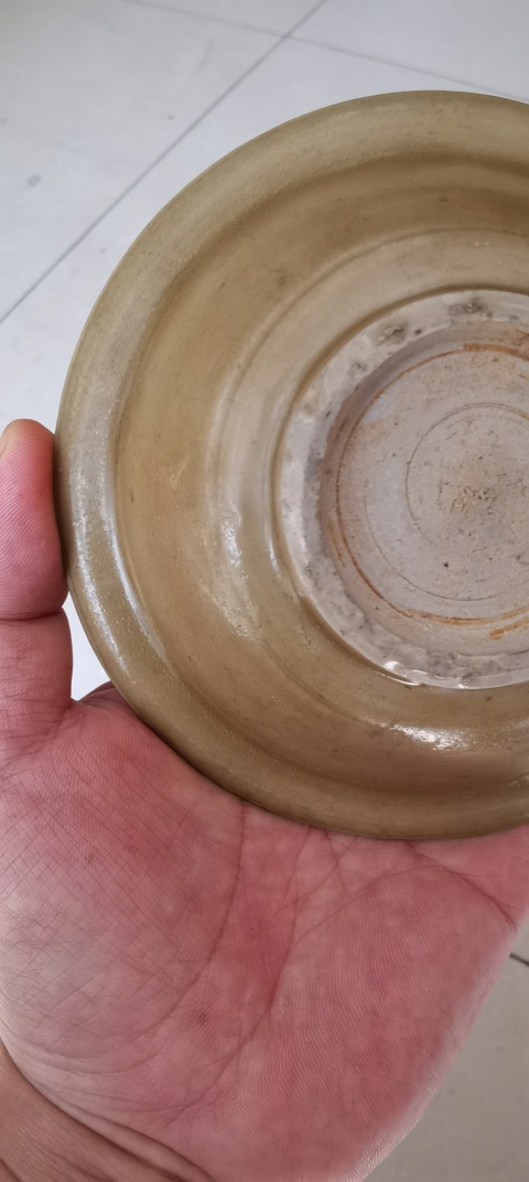 古玩陶瓷元代龍泉窯青釉盤拍賣，當前價格3800元
