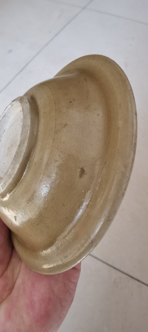 古玩陶瓷元代龍泉窯青釉盤拍賣，當前價格3800元