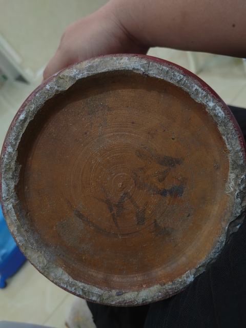 古玩陶瓷乾隆均紅釉羅漢瓶(截口)拍賣，當前價格4600元