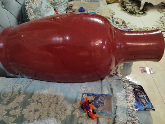 古玩陶瓷乾隆均紅釉羅漢瓶(截口)拍賣，當前價格4600元