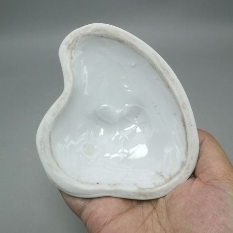 古玩陶瓷創(chuàng)匯壽星白釉瓷硯拍賣,當前價格750元