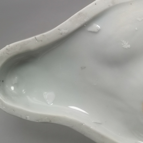 古玩陶瓷創(chuàng)匯壽星白釉瓷硯拍賣,當前價格750元