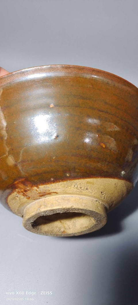 古玩陶瓷元明?紫金釉澀圈大碗拍賣，當(dāng)前價(jià)格999元