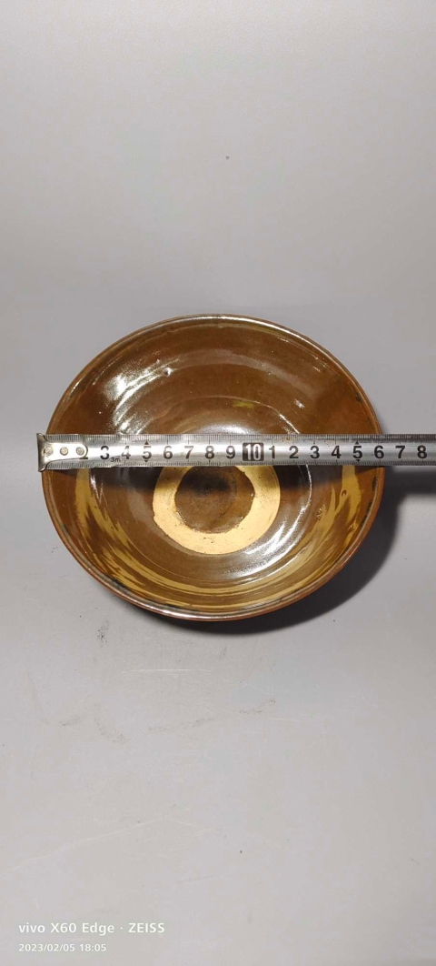 古玩陶瓷元明?紫金釉澀圈大碗拍賣，當(dāng)前價(jià)格999元