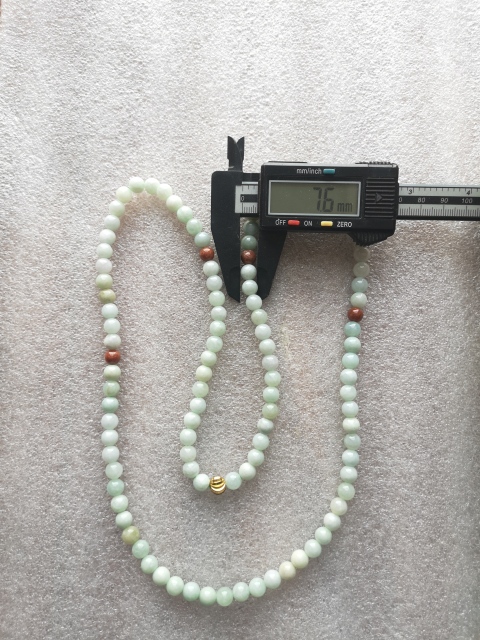 古玩玉器翡翠項(xiàng)鏈拍賣,當(dāng)前價(jià)格168元