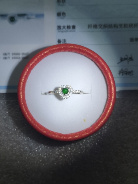 古玩玉器翡翠戒指拍賣，當前價格450元