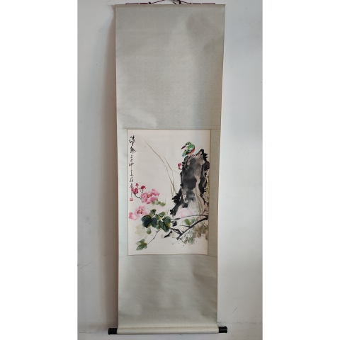 古玩字畫著名演員侯耀華老師清趣手工原裱立軸拍賣,當前價格1988元