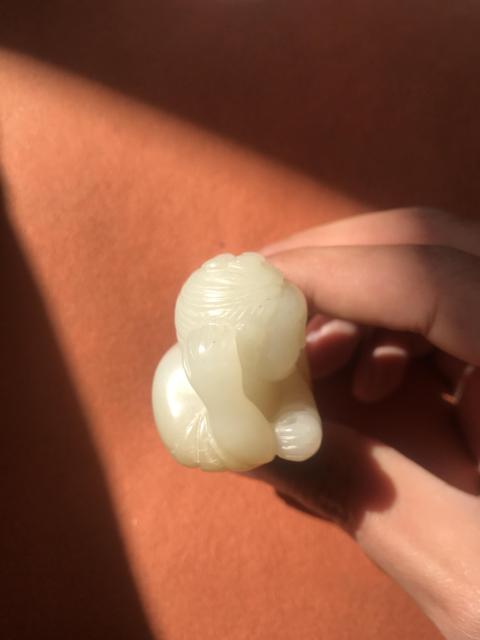 古玩玉器俄料雕童子小擺件拍賣,當前價格300元