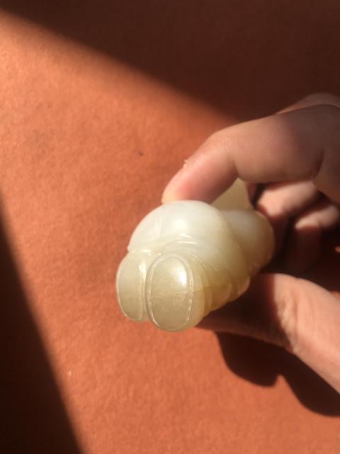 古玩玉器俄料雕童子小擺件拍賣,當前價格300元