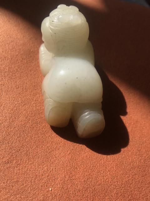 古玩玉器俄料雕童子小擺件拍賣,當前價格300元