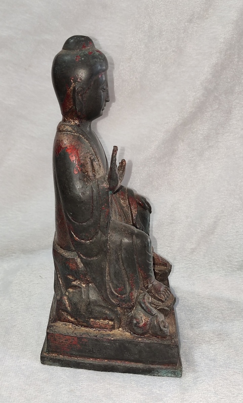 古玩雜項(xiàng)民國銅鎏金如來佛一尊拍賣,當(dāng)前價(jià)格28888元