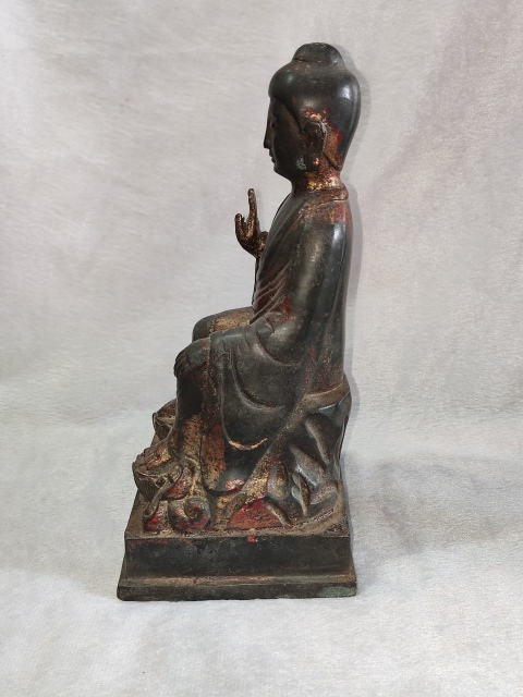 古玩雜項(xiàng)民國銅鎏金如來佛一尊拍賣,當(dāng)前價(jià)格28888元