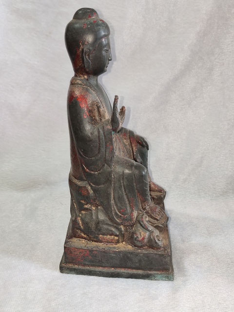 古玩雜項(xiàng)民國銅鎏金如來佛一尊拍賣,當(dāng)前價(jià)格28888元