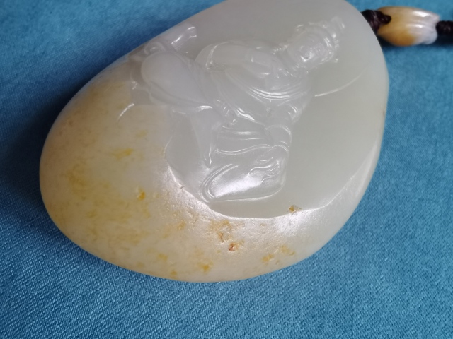 古玩玉器和田玉籽料雕觀音掛墜拍賣,當(dāng)前價(jià)格188888元